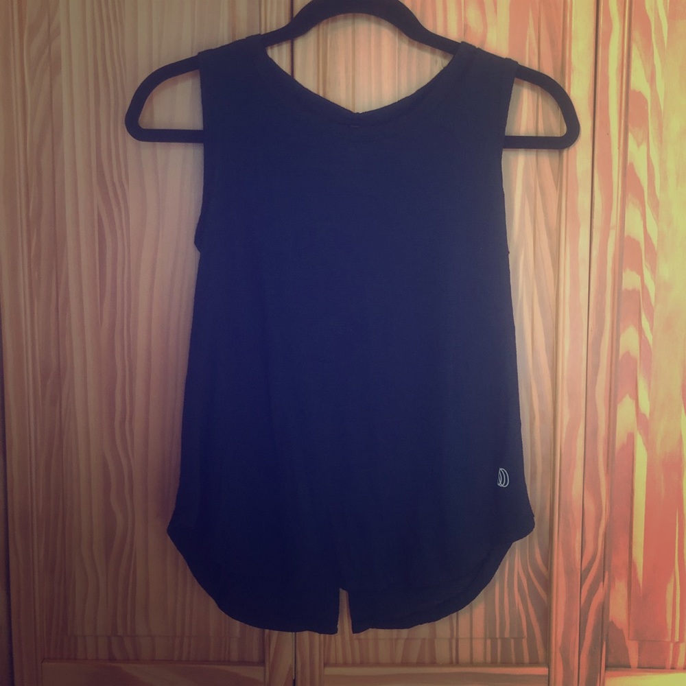 Black tank top.
